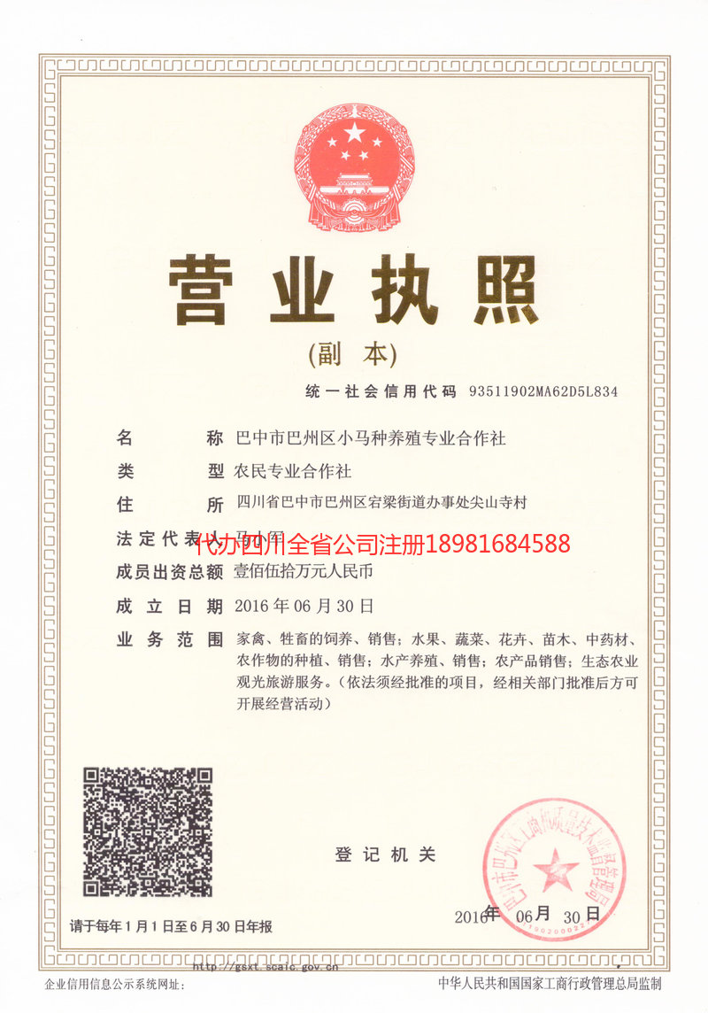 台山台山小马种养殖专业合作社